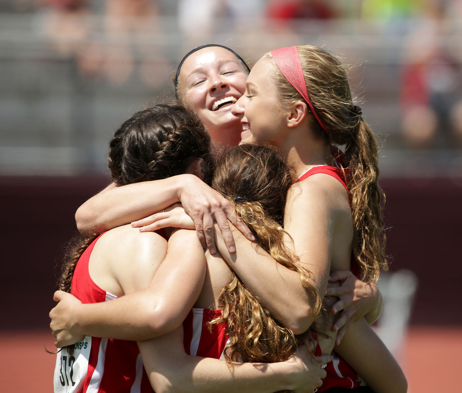 Relay celebration -- Amber Arnold